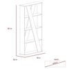 Combo Biblioteca Cubo + Separador de Ambientes TuHome Beijing Wengue/Blanco