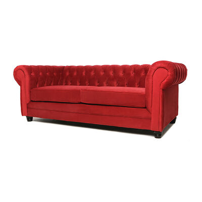 Imagen 2 del producto Sofá Barra Design Chesterfield 3 Cuerpos Rojo