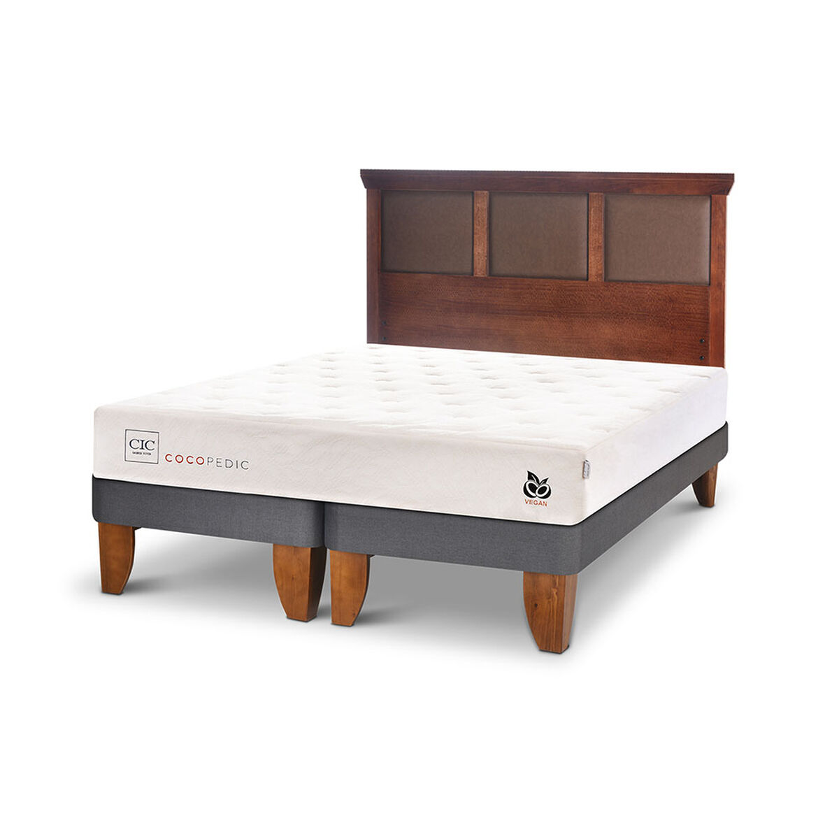 Cama Europea CIC Base Dividida 2 Plazas Cocopedic