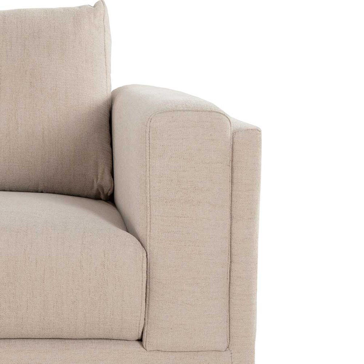 Sof&aacute; Seccional Izquierdo CIC Maria Repreve 4 Cuerpos Beige