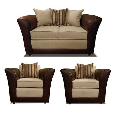 Imagen 1 del producto Juego de Living Elegant Detail Minesota Sofá 2 Cuerpos + Dos Sillones 1 Cuerpo Beige