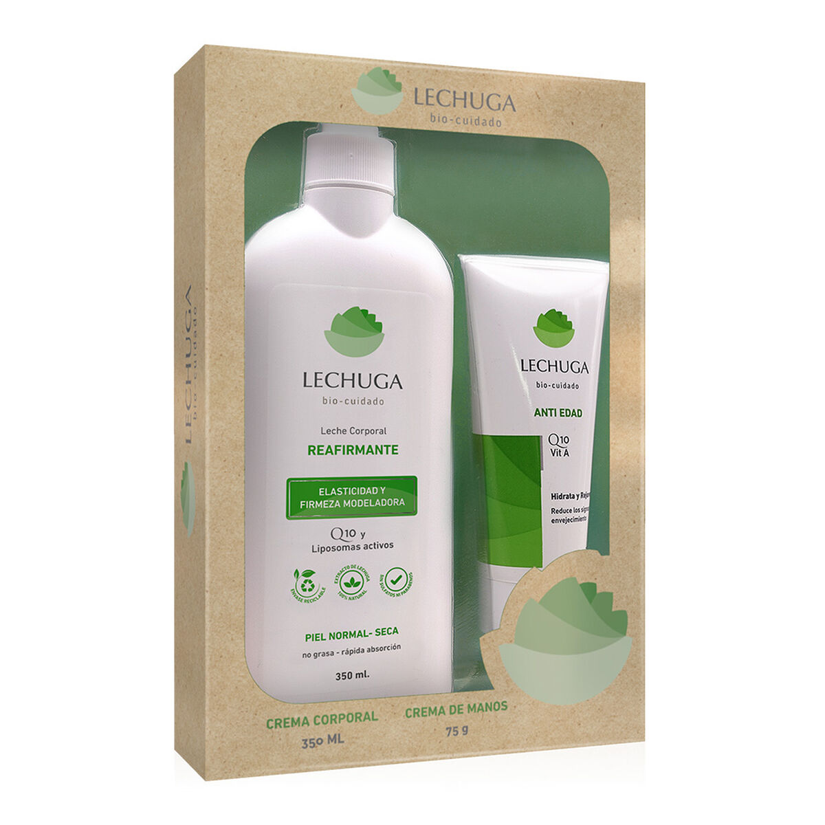 Pack 2 Cremas Corporales Mujer Lechuga