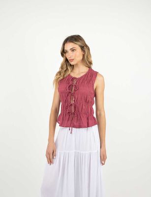 Imagen 1 del producto Blusa Sin Mangas Mujer Zibel Fucsia