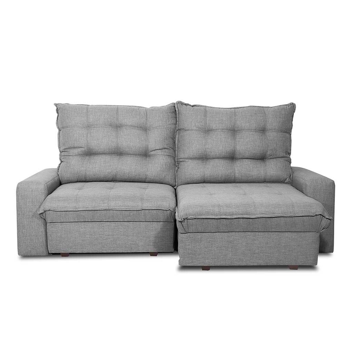 Sofá Cama Innovamuebles Magestic Córdoba 2 Cuerpos Gris Claro