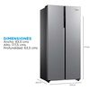 Refrigerador Side by Side Midea MDRS619FGE50 442 lts.