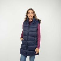 Parka Larga Sin Mangas Mujer Portman Club Navy, Negro, Palo-Rosa