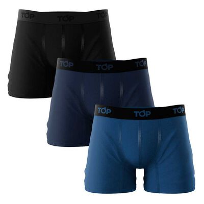 Pack 3 Bóxers Medios Algodón Hombre Top