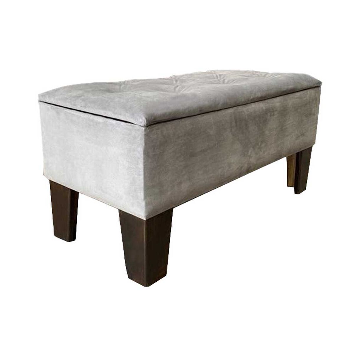 Banqueta Baúl Derecho Muebles HVM Ban Gris