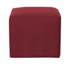 Juego de Living Innovamuebles Marco Sofá 3 Cuerpos + 2 Pouf Burdeo