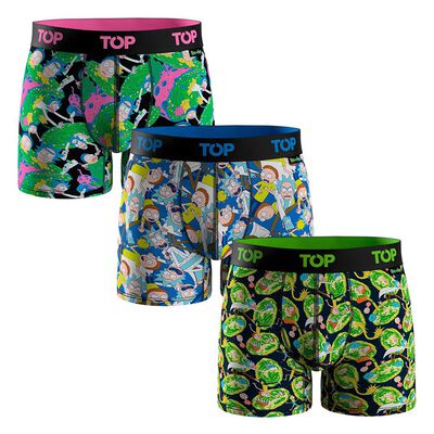 Imagen 1 del producto Pack 3 Bóxer Medio Rick and Morty Hombre Top Color-3
