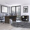 Combo Oficina Mesa Reunión + Cajonera Negro TuHome Home Office