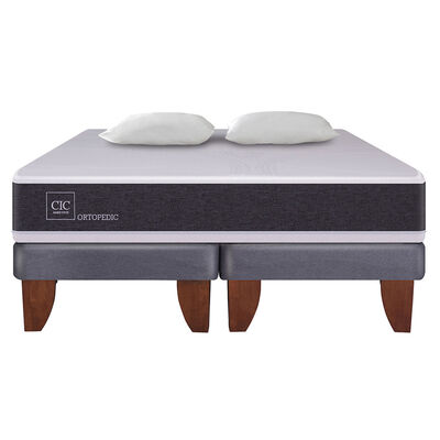 Imagen 2 del producto Cama Europea CIC Base Dividida 2 Plazas Ortopedic + Almohadas