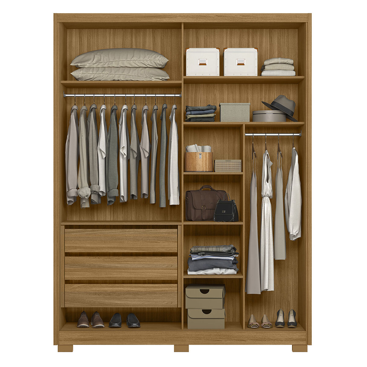 Clóset Di Poretti Colorado 2 Puertas 3 Cajones Off White