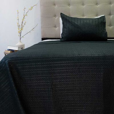 Imagen 1 del producto Quilt Doral 1,5 Plazas Liso Deluxe Negro