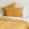 Plumón Corduroy Coral Sherpa Mashini 2 Plazas Liso Amarillo