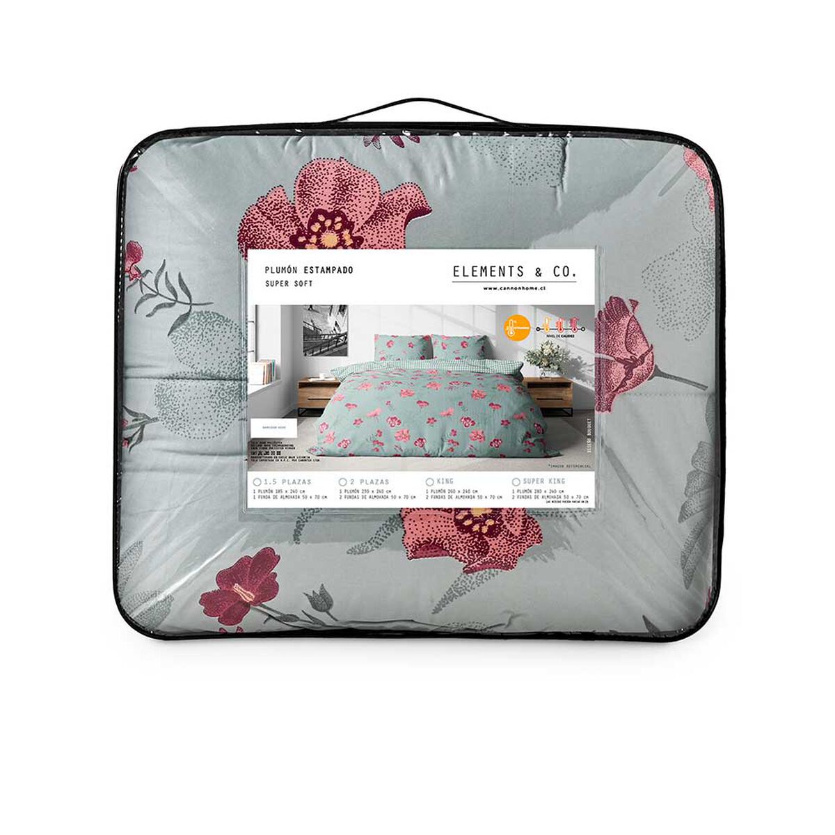 Cubrecama Elements & Co 1.5 Plazas Bouquet