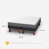 Cama Europea CIC 2 Plazas Anatomic Base Dividida + Respaldo Black