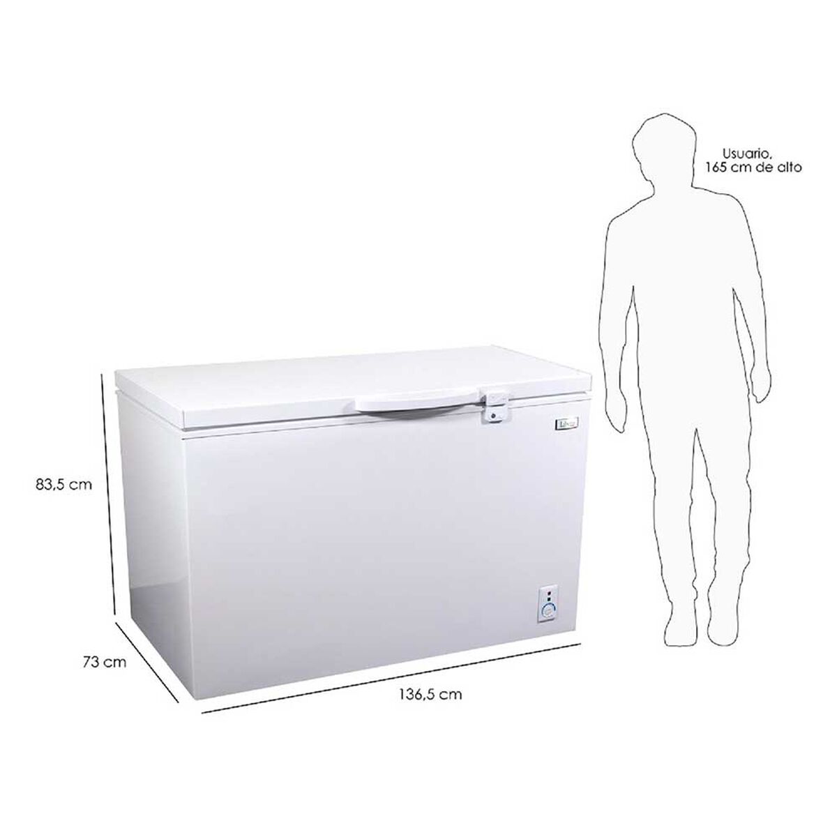 Freezer Horizontal Libero LFH-400B 400 lts.