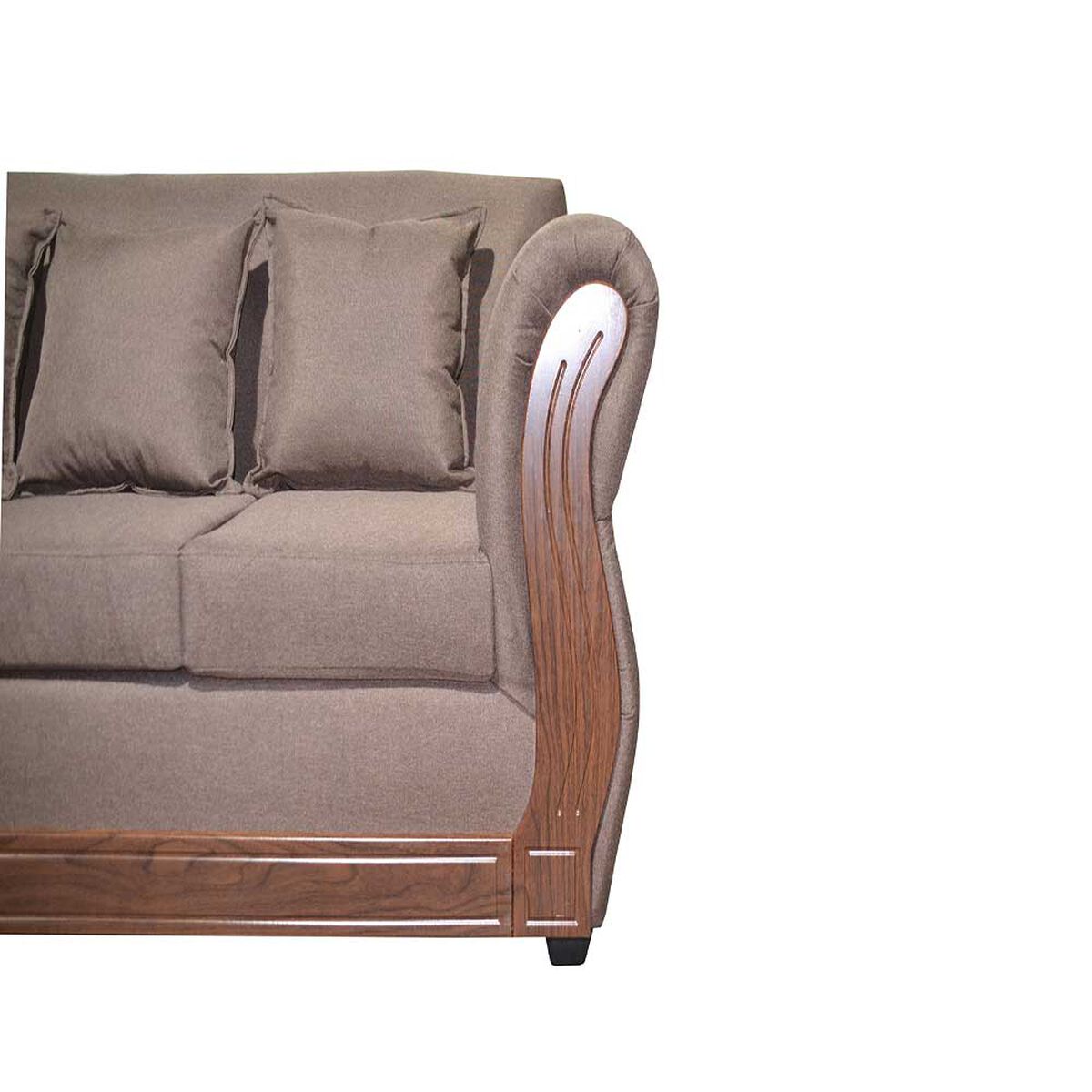 Juego de Living Diseño A&M Home Atenea Sofá 3 Cuerpos + 2 Sillones 1 Cuerpo Chocolate