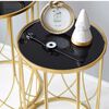 Set 2 Mesas de Vidrio Ankara Store T1010 Dorado