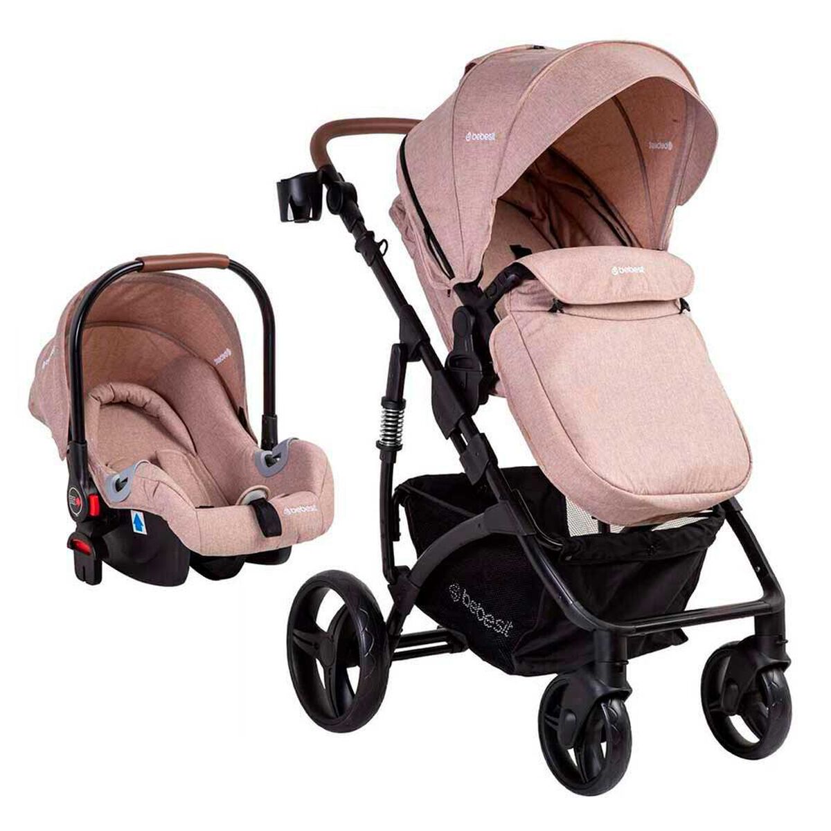 Coche Cuna Travel System Bebe Quest LX Beige Bebesit