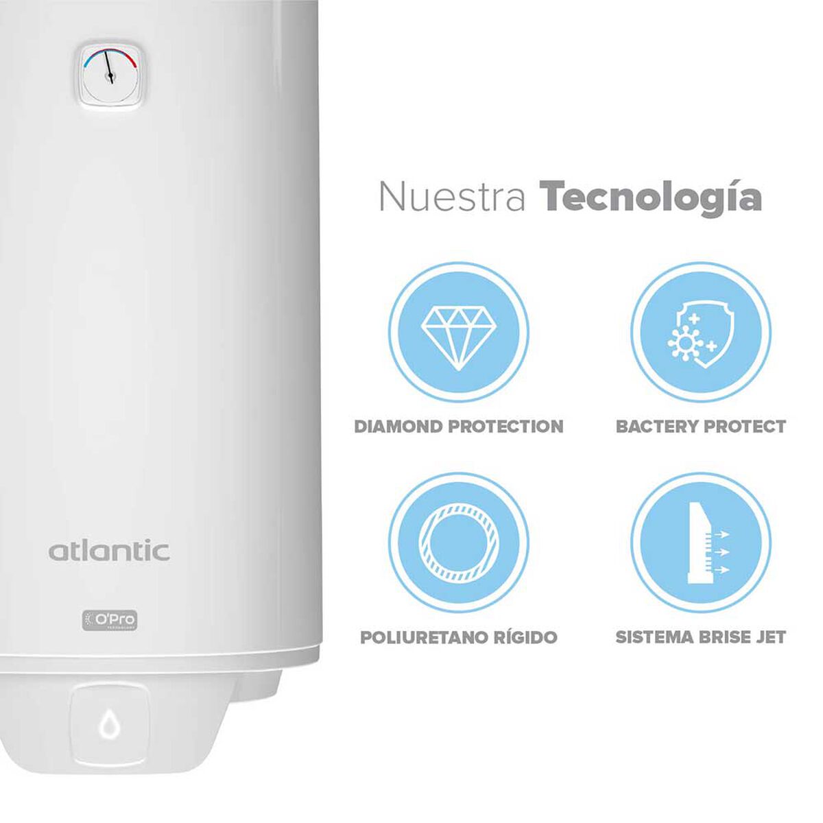 Termo Electrico Atlantic Opro 100 100 lts.