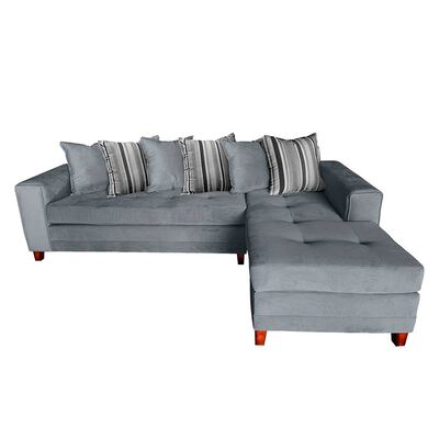 Sofá Seccional Living Factory Venecia 5 Cuerpos Gris
