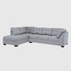 Seccional Izquierdo Muebles MPR Edimburgo 5 Cuerpos Gris Medio