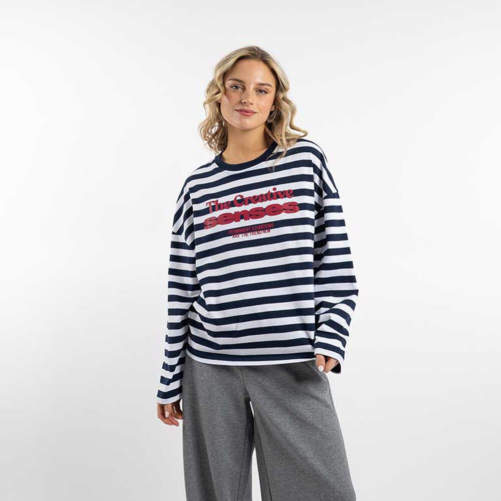 Polera Oversize Manga Larga Mujer Icono