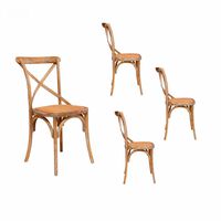 Set 4 Sillas Spazzio Retro Gris