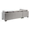 Seccional Izquierdo Muebles MPR Edimburgo 5 Cuerpos Gris Claro