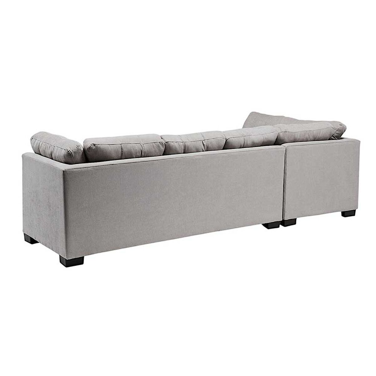 Seccional Izquierdo Muebles MPR Edimburgo 5 Cuerpos Gris Claro