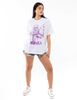 Polera Estampada Anime Oversized Manga Corta Mujer Icono