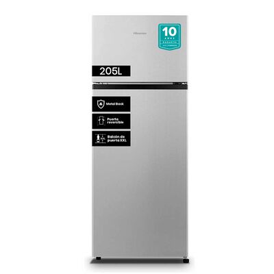 Refrigerador Frío Directo Hisense Rd-27Dr 205 Lts. Silver