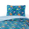Plumón Estampado Casa Linda 1,5 Plazas Kids Dino Azul