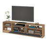 Rack TV Vekkahome Moyan 75 pulgadas Café