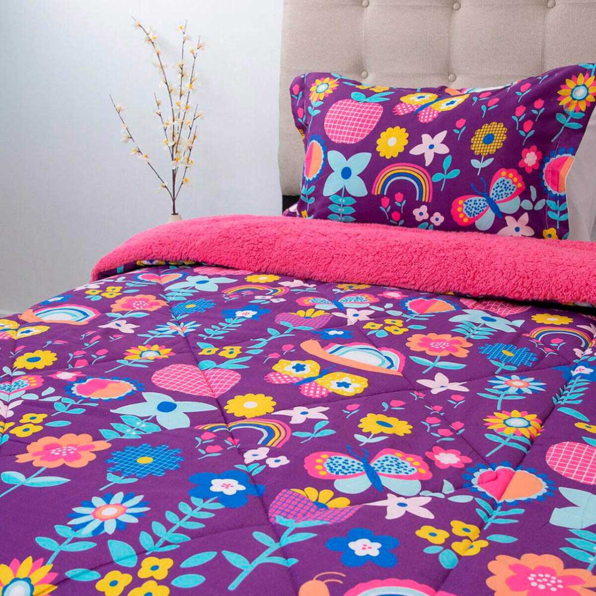 Plum&oacute;n Doral 1,5 Plazas Kids Flores