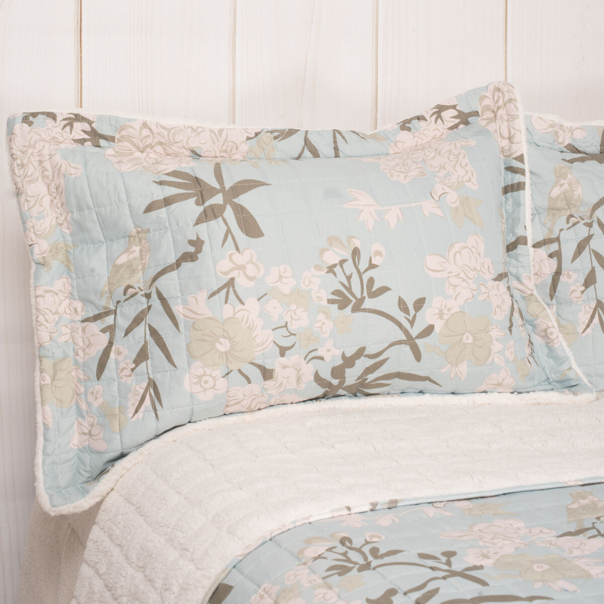 Cubrecama Sherpa Estampado Paris 2 Plazas