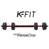 Set de Mancuernas K-FIT con Barra Ajustable 40Kg