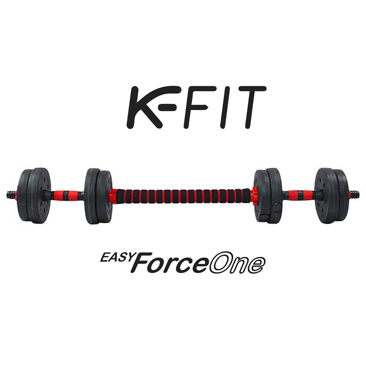Set de Mancuernas K-FIT con Barra Ajustable 40Kg
