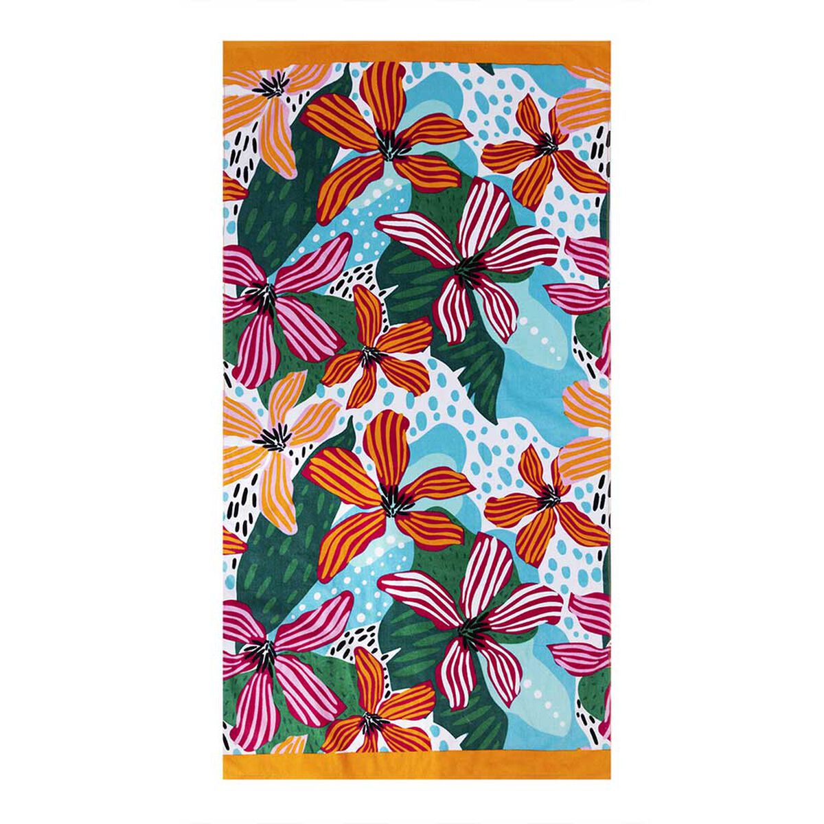 Toalla de Playa con Bolso Cooler Casanova Flower 80 x 160 cm