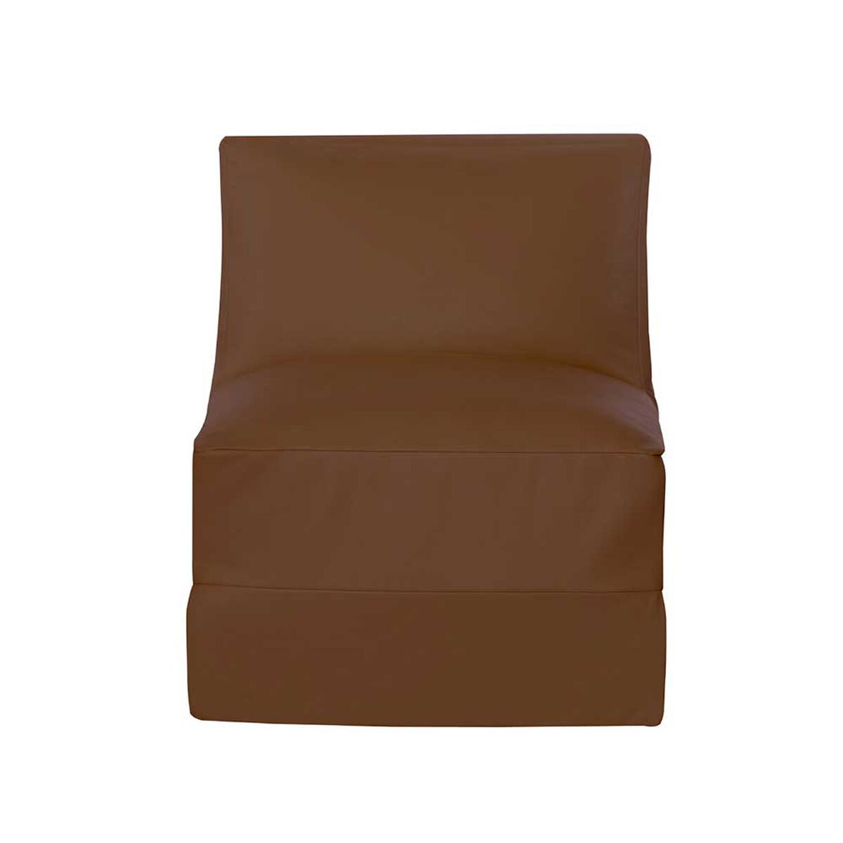 Sof&aacute; Cama Latam Home PU Bari 1 Cuerpo Chocolate