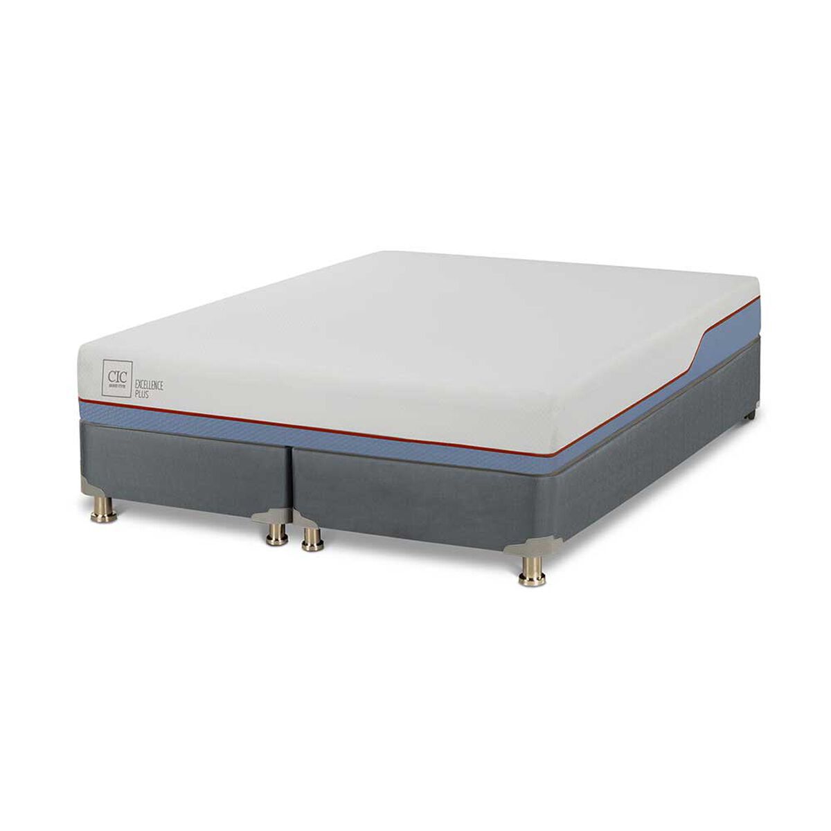 Cama Americana CIC Base Dividida 2 Plazas Excellence Plus