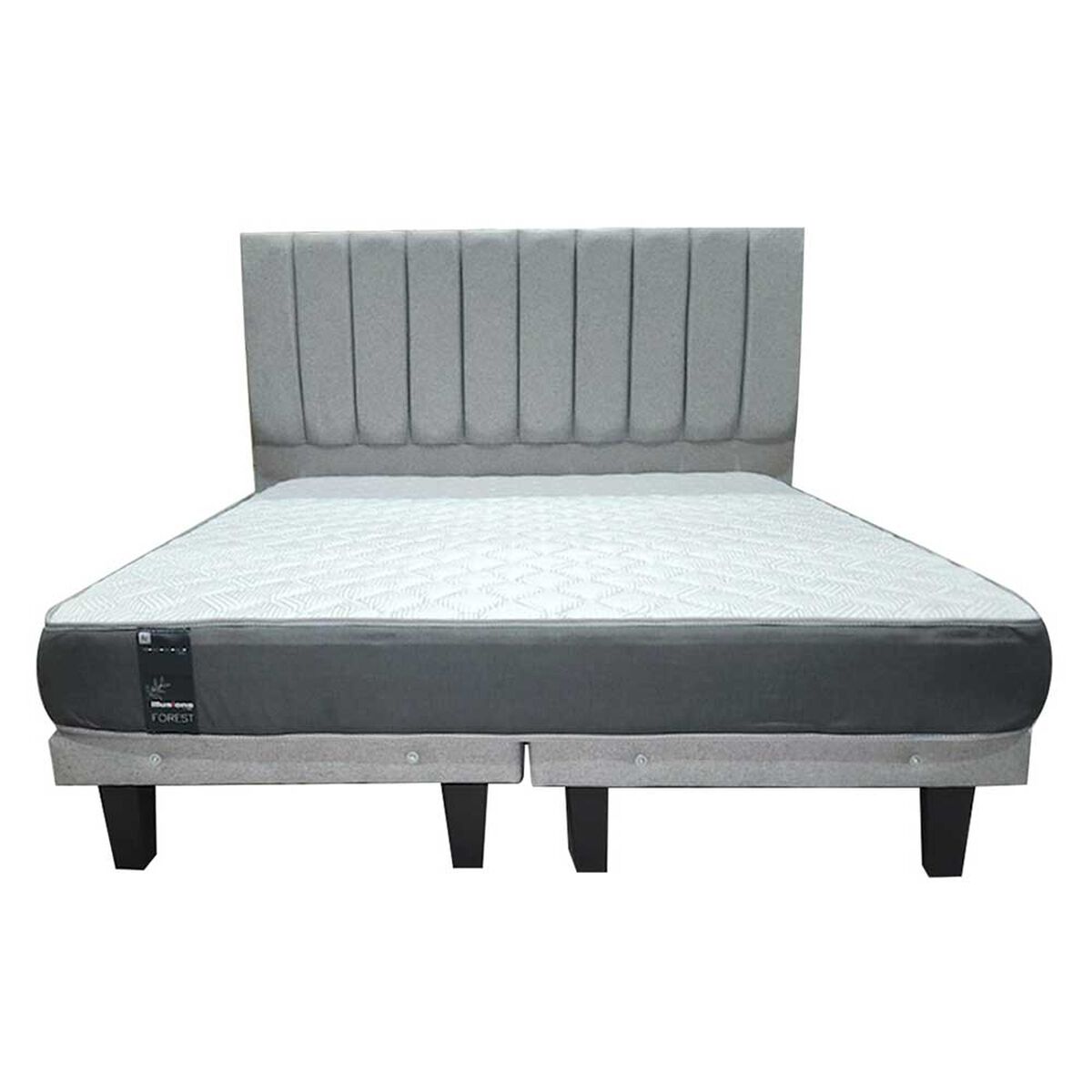 Cama Europea Illusions 2,5 Plazas Forest + Respaldo