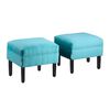 Set Pouf 2 Bodevir Sky Felpa 00 Turquesa 