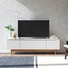 Rack TV Decocasa Flyn Hasta 75" Blanco