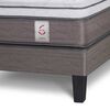 Cama Europea Rosen 2 Plazas New Style 6 + Respaldo + 2 Veladores Charles