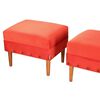 Pouf Bodevir Provenza Tacha Felpa 04 Rojo