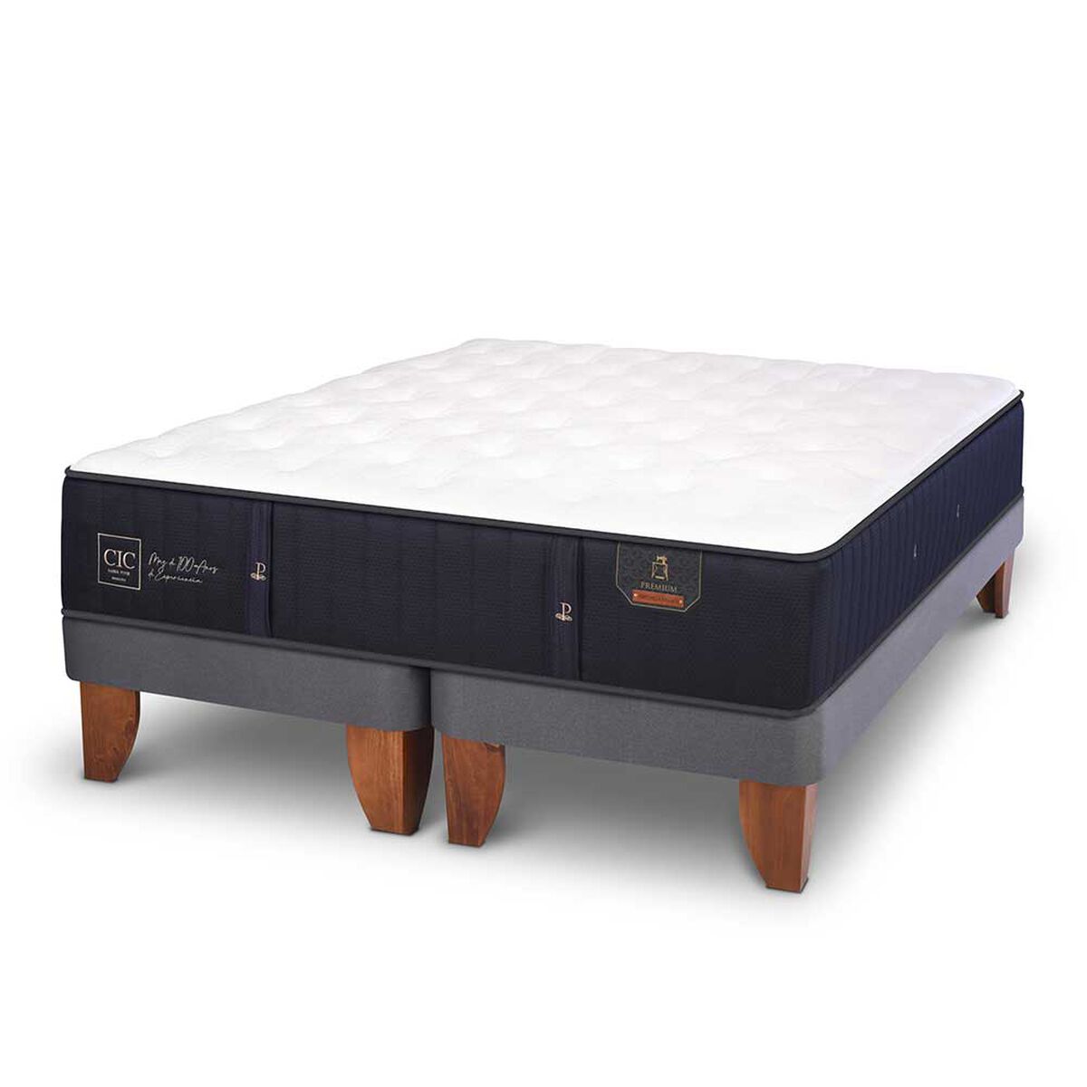 Cama Europea CIC Base Dividida 2 Plazas Premium