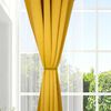 Cortina Blackout Tejido Doral Victoria 220 x 140 cm 8 Piezas Mostaza